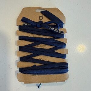 Run OnClouds Navy Elastic No-Tie Shoelaces for ON Cloudstratus